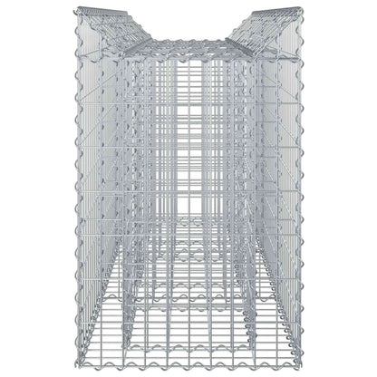 vidaXL Gabion Raised Bed 150 x 50 x 80 cm Galvanised Steel Silver 6