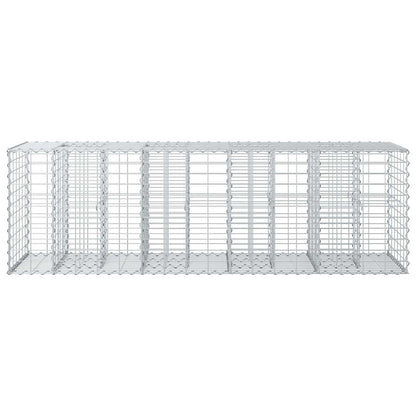 vidaXL Gabion Raised Bed 180 x 60 x 55 cm Galvanised Steel Silver 6