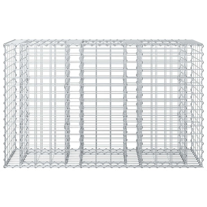 vidaXL Gabion Raised Bed 130 x 50 x 80 cm Galvanised Steel Silver 6