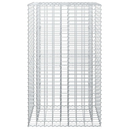 vidaXL Gabion Raised Bed 90 x 50 x 150 cm Galvanised Steel Silver 6