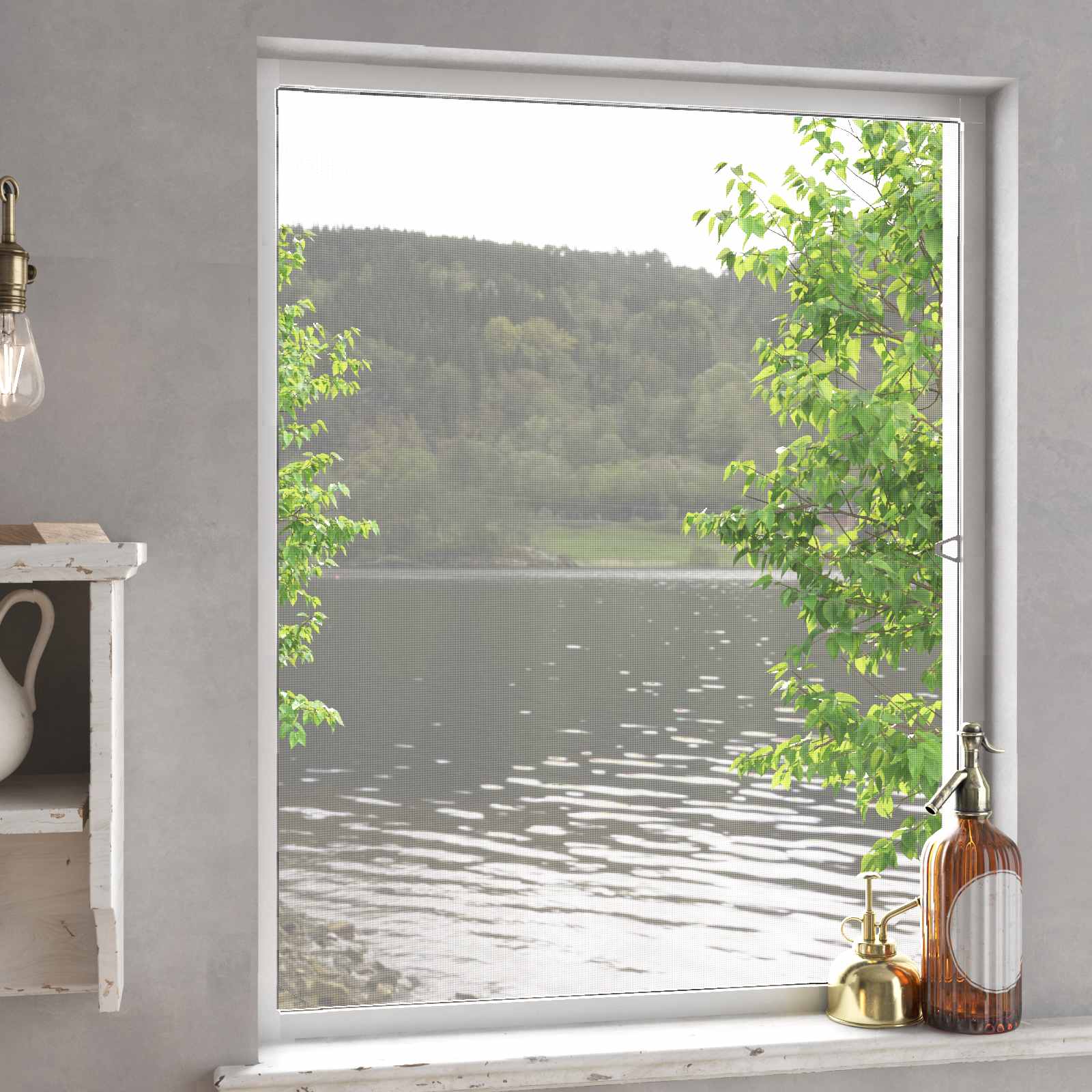 vidaXL Insect Screen for Windows White 130 x 150 cm 1