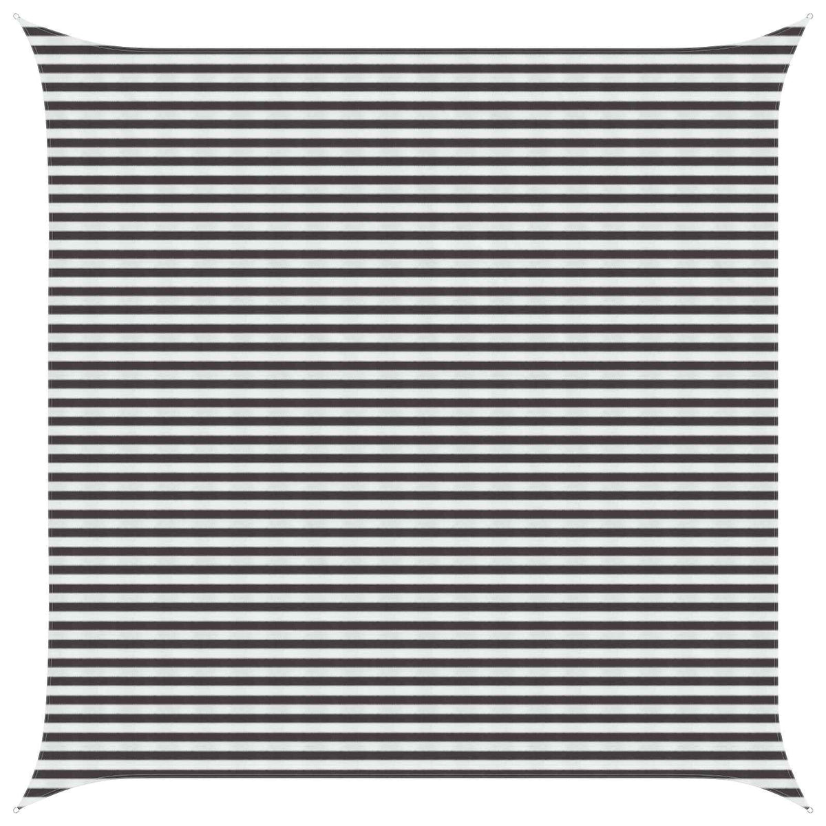 vidaXL Sunshade Sail Square 5 x 5 m HDPE Anthracite and White 1