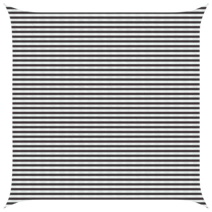 vidaXL Sunshade Sail Square 5 x 5 m HDPE Anthracite and White 1
