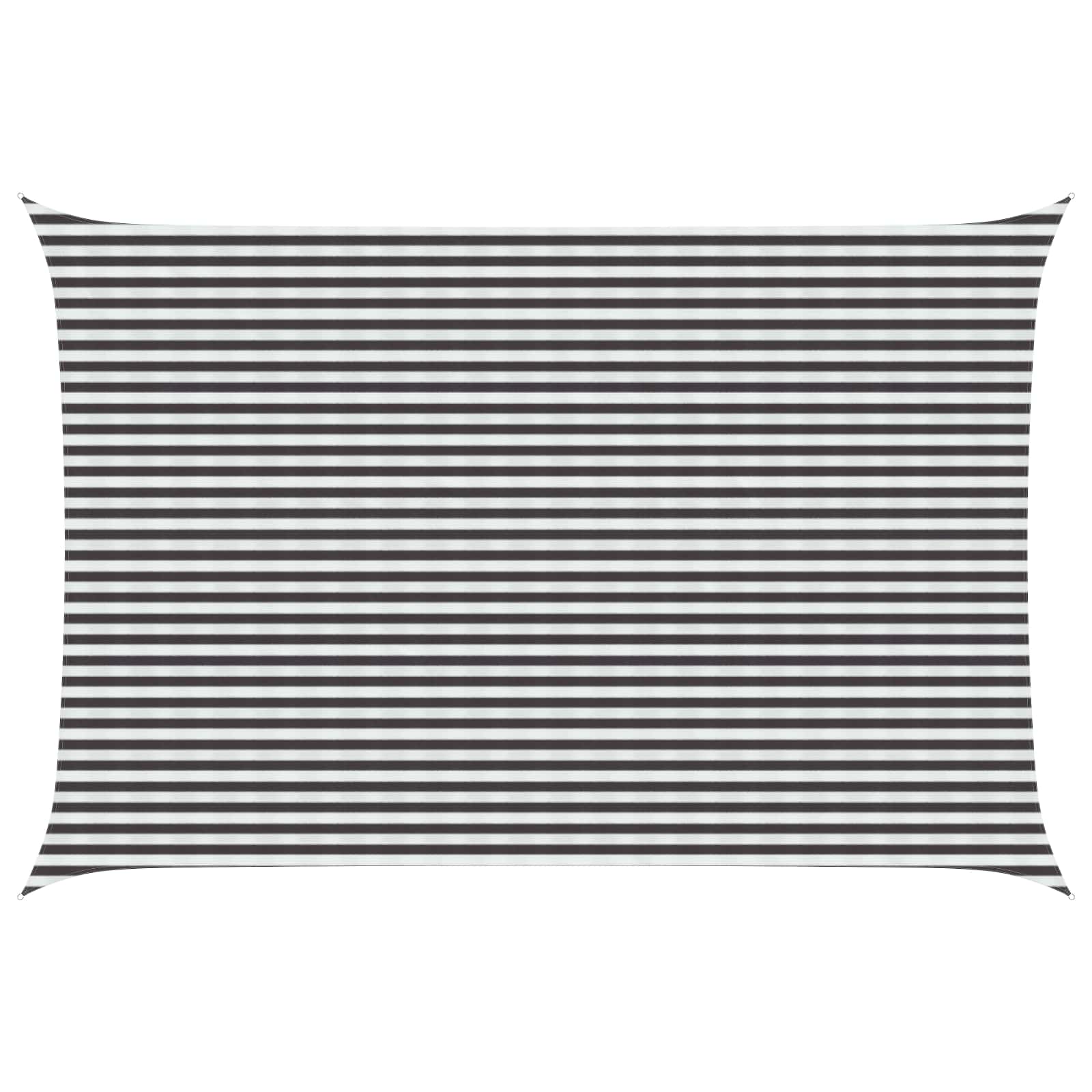 vidaXL Sunshade Sail 4 x 7 m HDPE Rectangular Anthracite and White 1