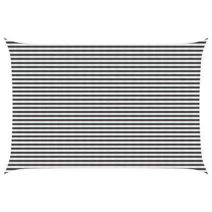 vidaXL Sunshade Sail 4 x 7 m HDPE Rectangular Anthracite and White 1