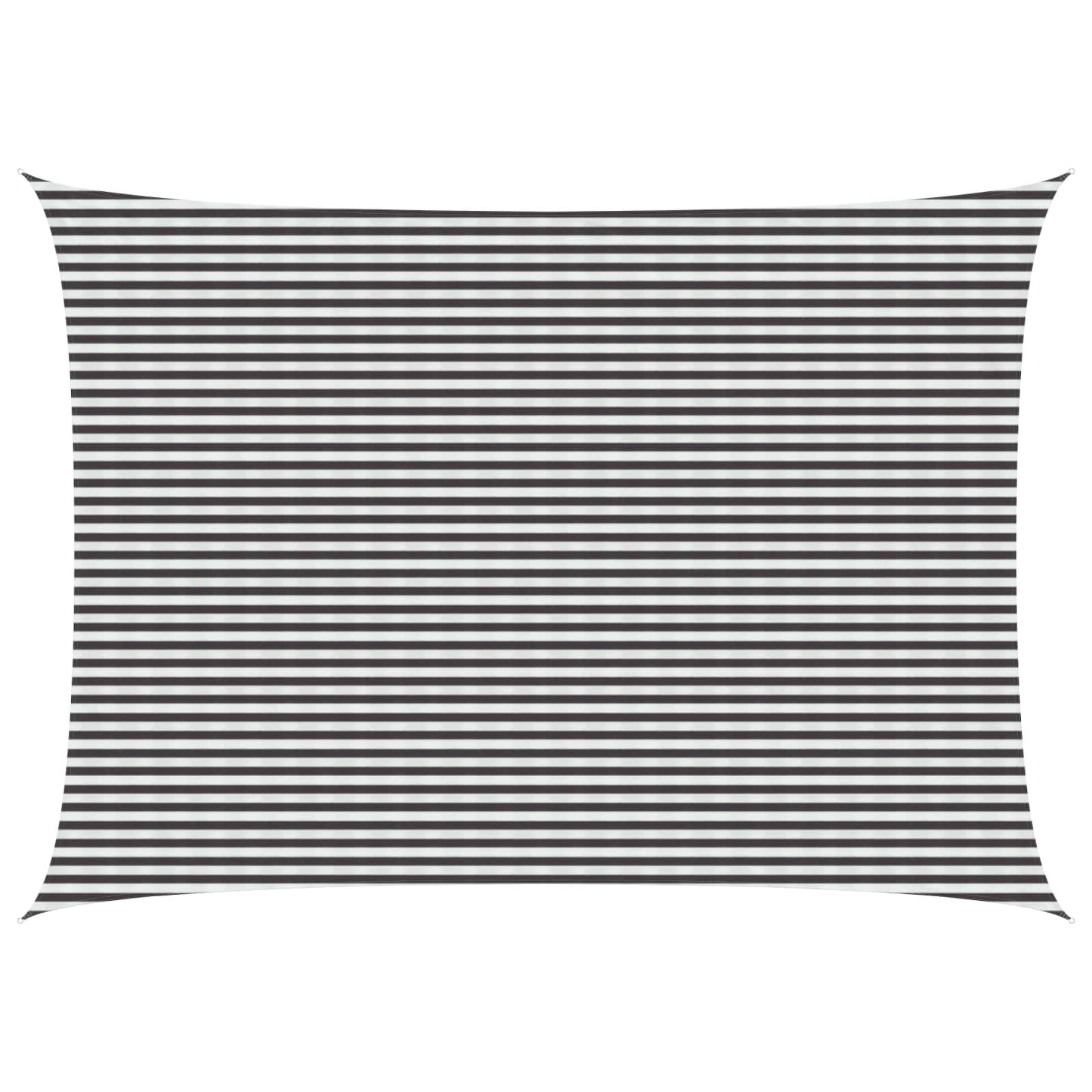 vidaXL Sunshade Sail 5 x 7 m HDPE Rectangular Anthracite and White 1