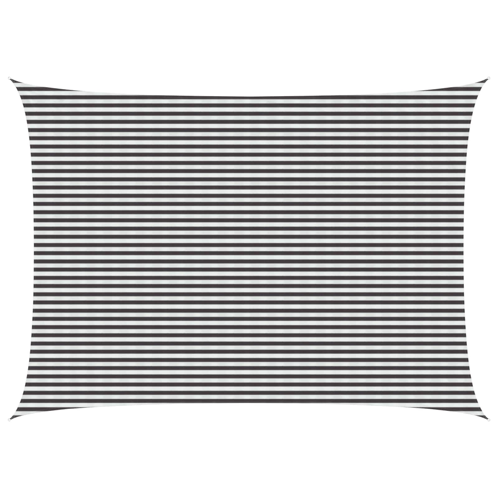 vidaXL Sunshade Sail 5 x 7 m HDPE Rectangular Anthracite and White 1