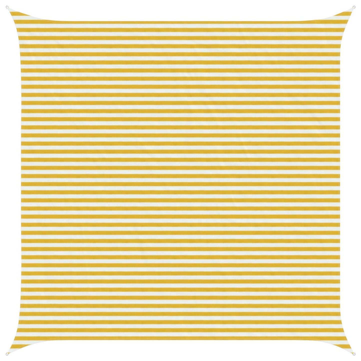 vidaXL Sunshade Sail Yellow and White 5 x 5 m HDPE 1