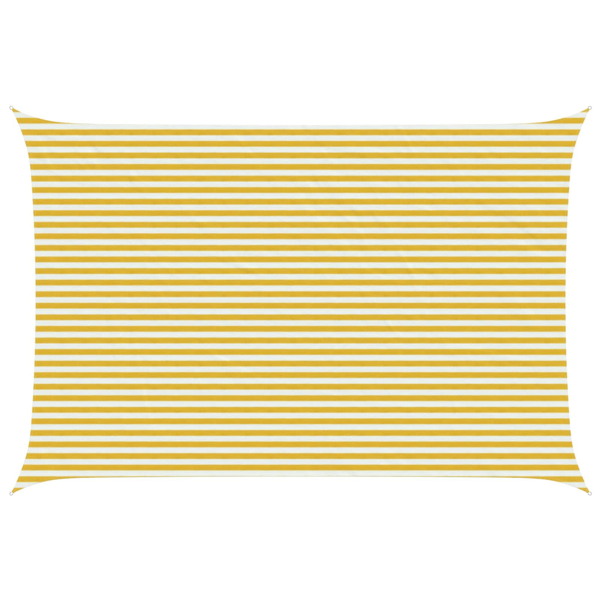 vidaXL Sunshade Sail Rectangular 4 x 5 m HDPE Yellow and White 1