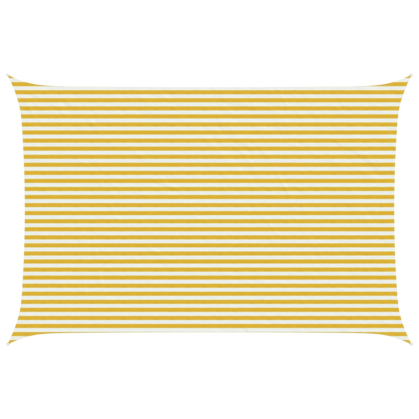 vidaXL Sunshade Sail 4 x 7 m HDPE Rectangular Yellow and White 1