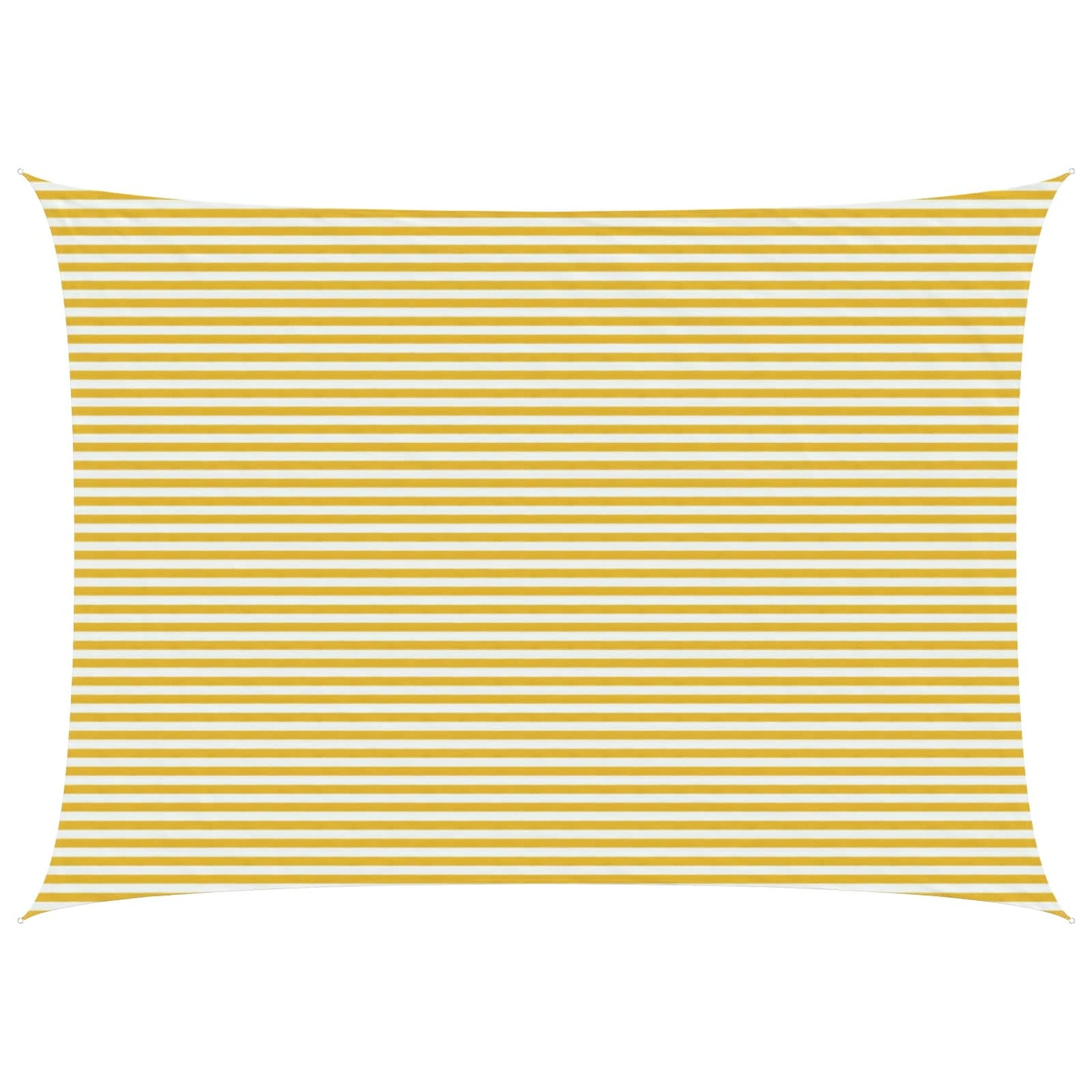 vidaXL Sunshade Sail 5 x 6 m HDPE Rectangular Yellow and White 1