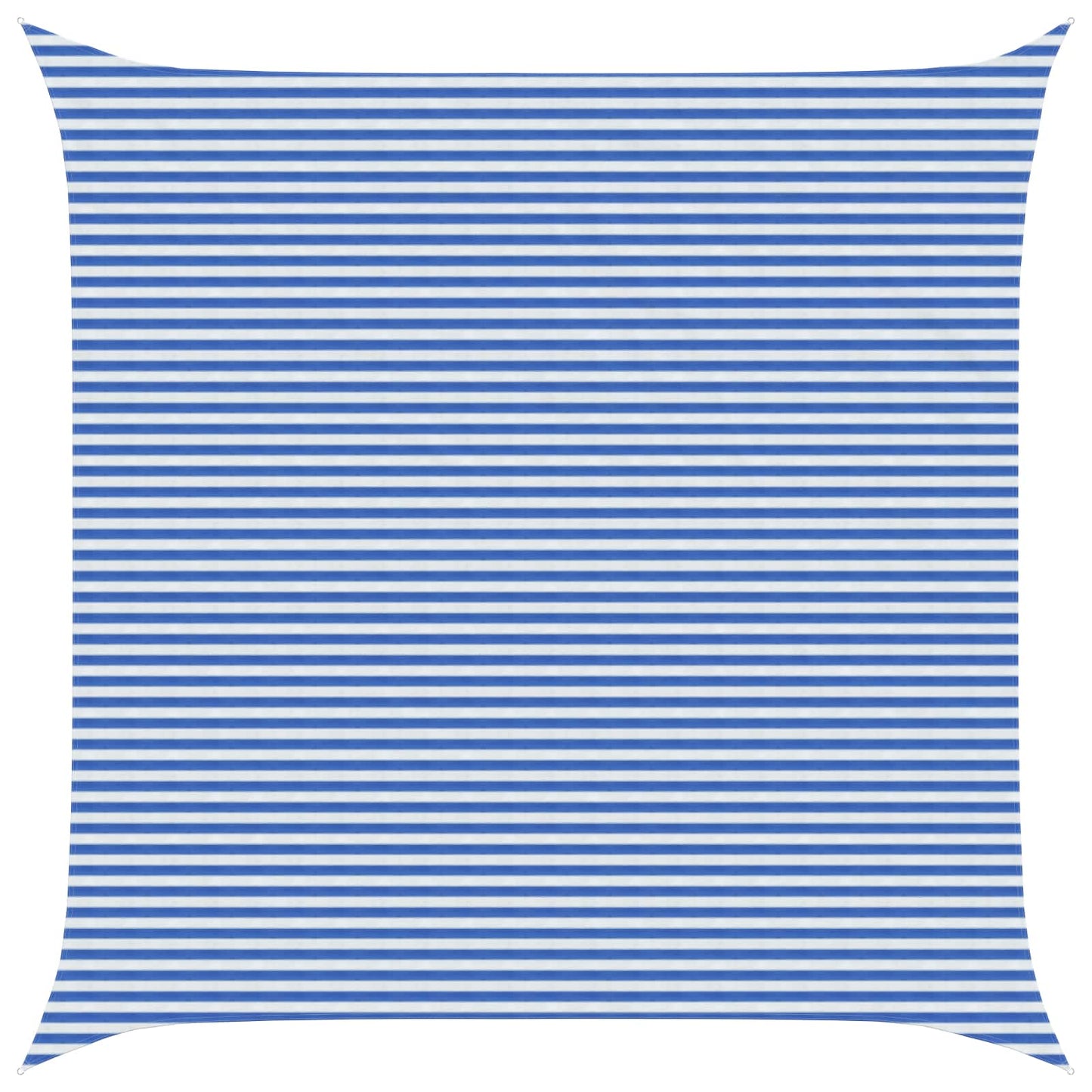 vidaXL Sunshade Sail Blue and White 6 x 6 m HDPE 1