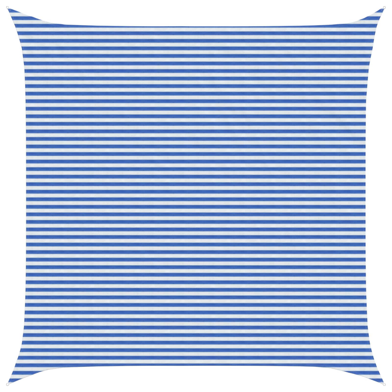 vidaXL Sunshade Sail Blue and White 6 x 6 m HDPE 1