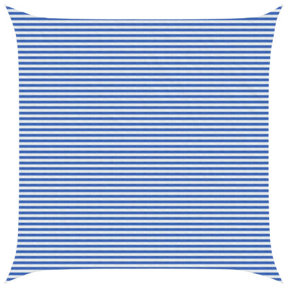 vidaXL Sunshade Sail Blue and White 6 x 6 m HDPE 1
