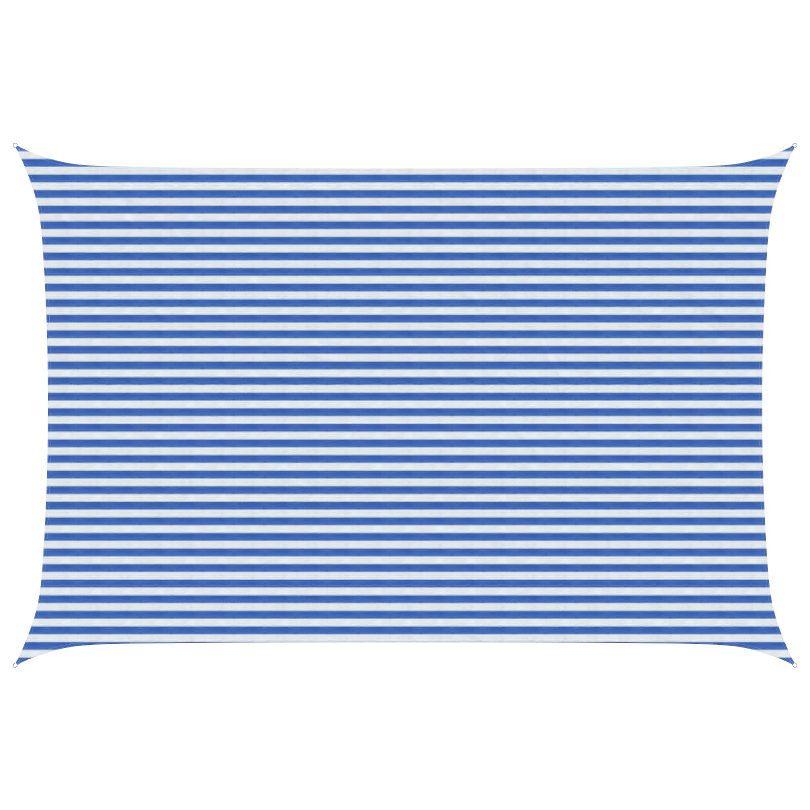 vidaXL Sunshade Sail 4 x 6 m HDPE Rectangular Blue and White 1