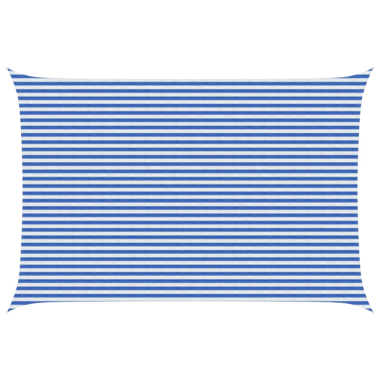 vidaXL Sunshade Sail 4 x 7 m HDPE Rectangular Blue and White 1