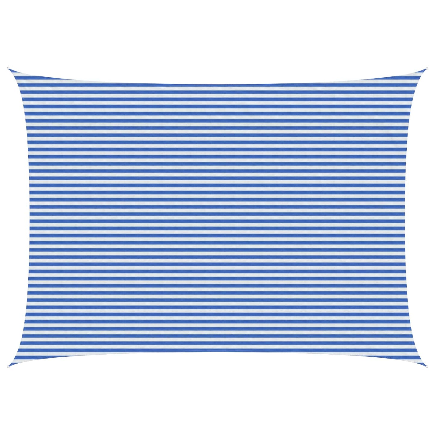 vidaXL Sunshade Sail 5 x 6 m HDPE Rectangular Blue and White 1