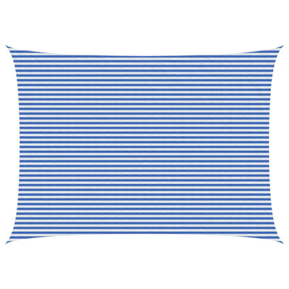 vidaXL Sunshade Sail 5 x 6 m HDPE Rectangular Blue and White 1