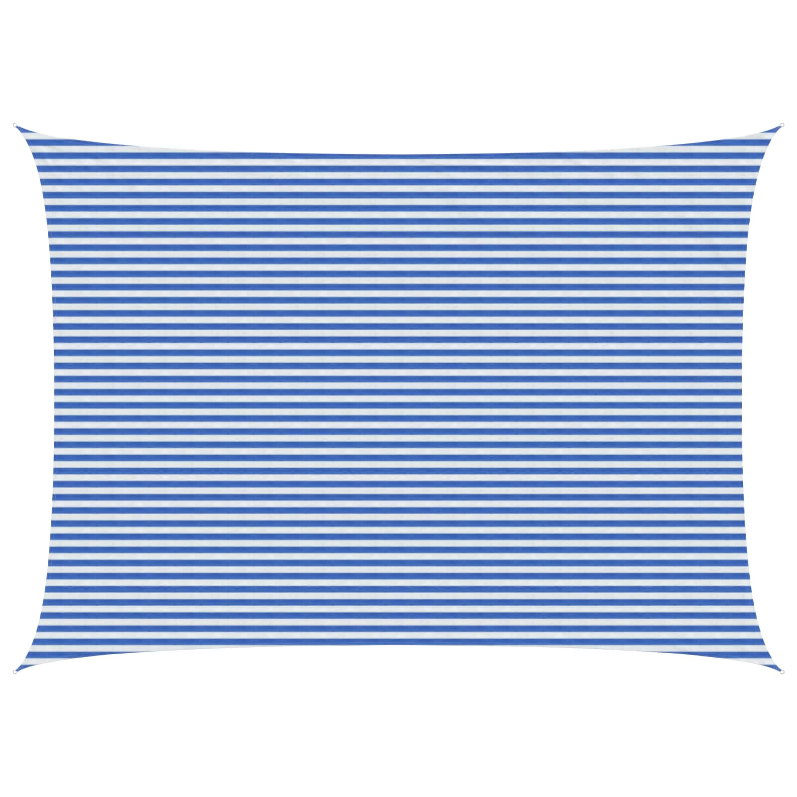 vidaXL Sunshade Sail 5 x 7 m HDPE Rectangular Blue and White 1