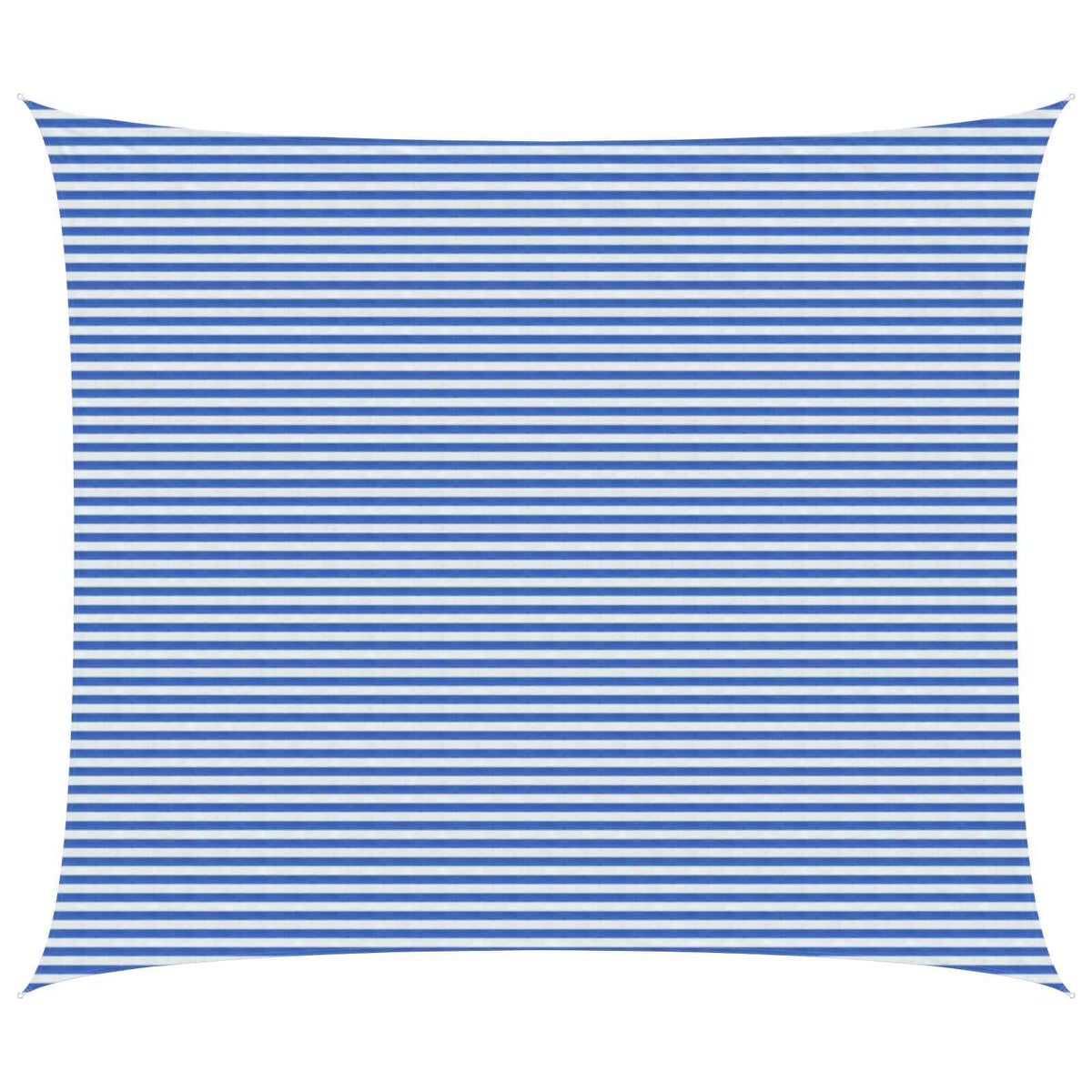 Sunshade Sail 160 g/m² 6x7 m HDPE Blue and white