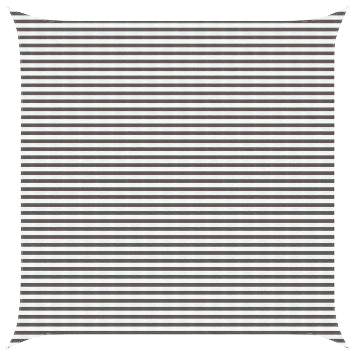 vidaXL Sunshade Sail Square 5 x 5 m HDPE Light Grey and White 1