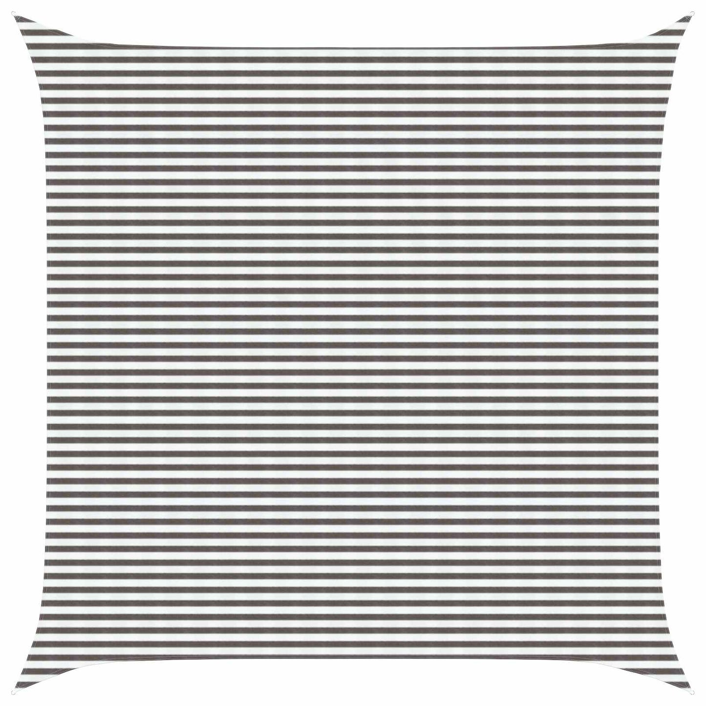 vidaXL Sunshade Sail Light Grey and White 6 x 6 m HDPE 1