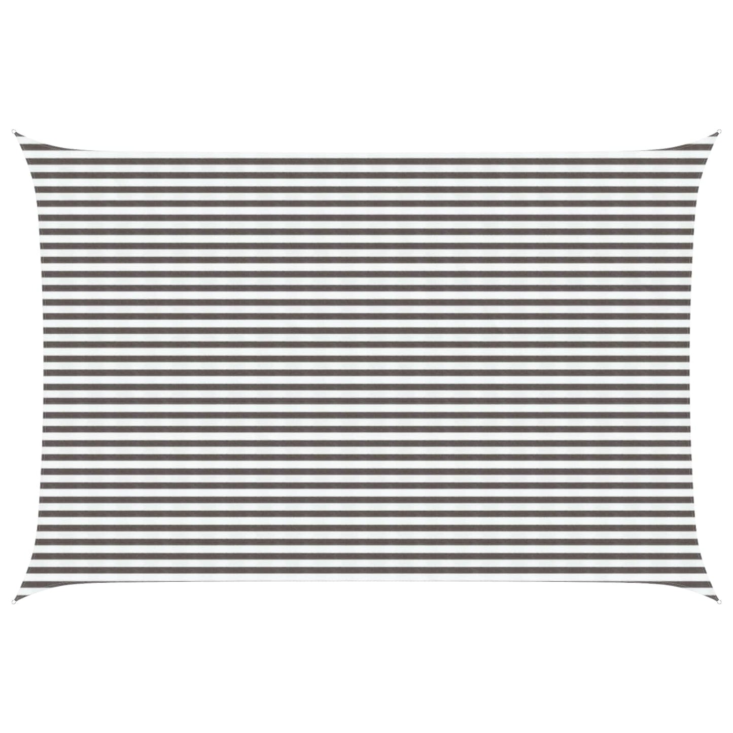vidaXL Sunshade Sail 4 x 7 m HDPE Rectangular Light Grey and White 1