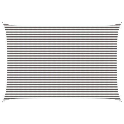 vidaXL Sunshade Sail 4 x 7 m HDPE Rectangular Light Grey and White 1