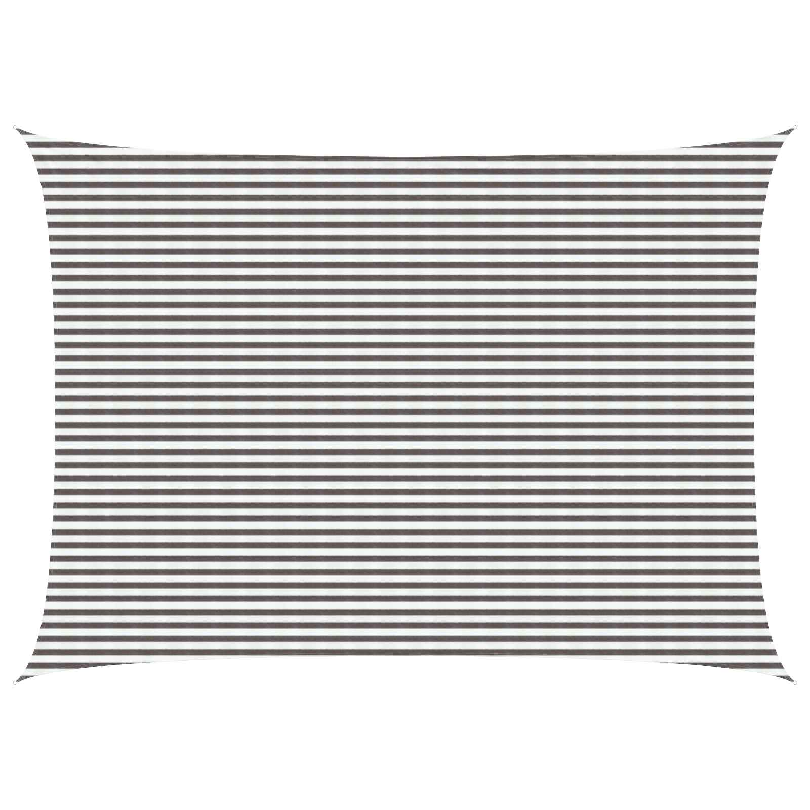 vidaXL Sunshade Sail 5 x 7 m HDPE Rectangular Light Grey and White 1