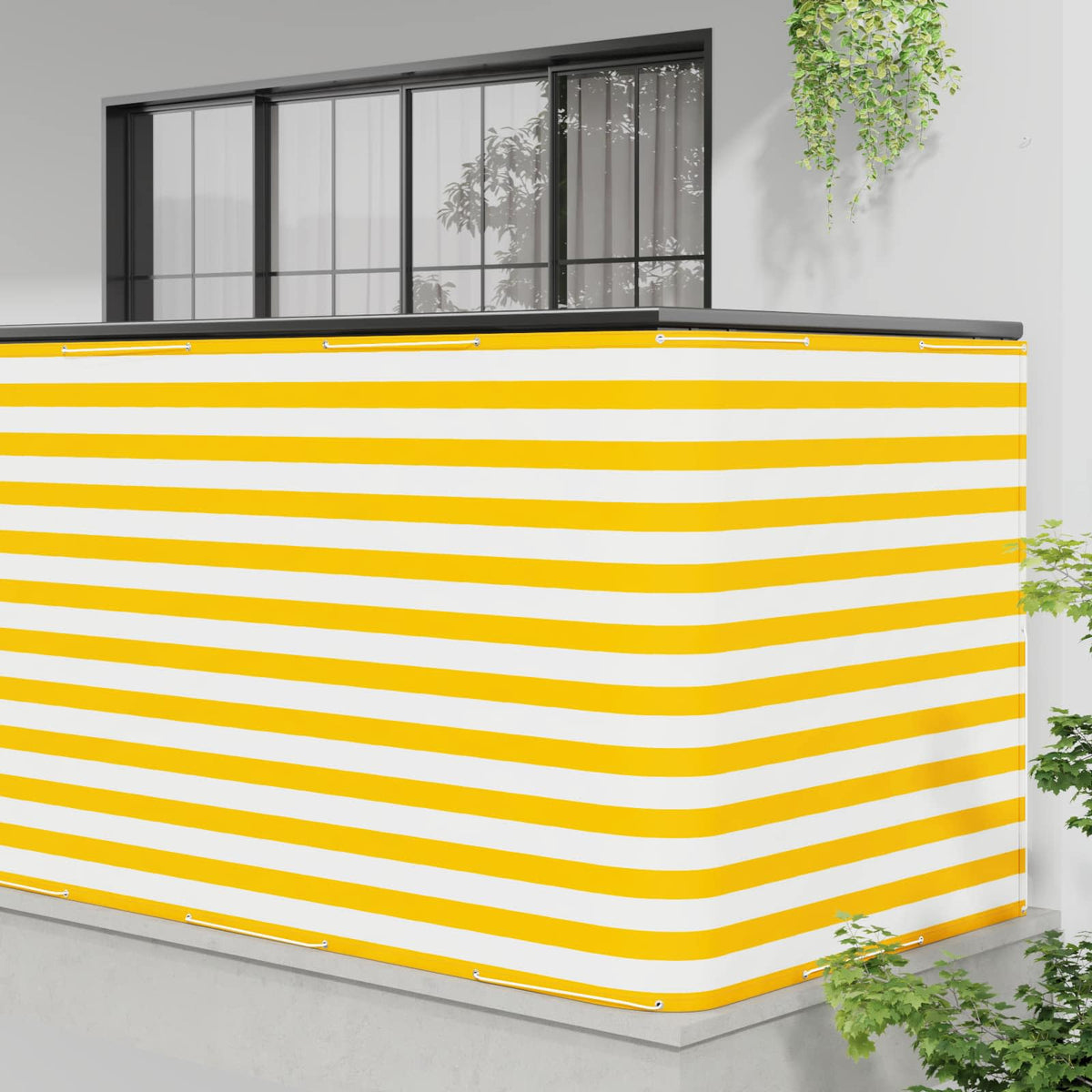 vidaXL Balcony Privacy Screen 150 x 800 cm Fabric with PU Coated 3
