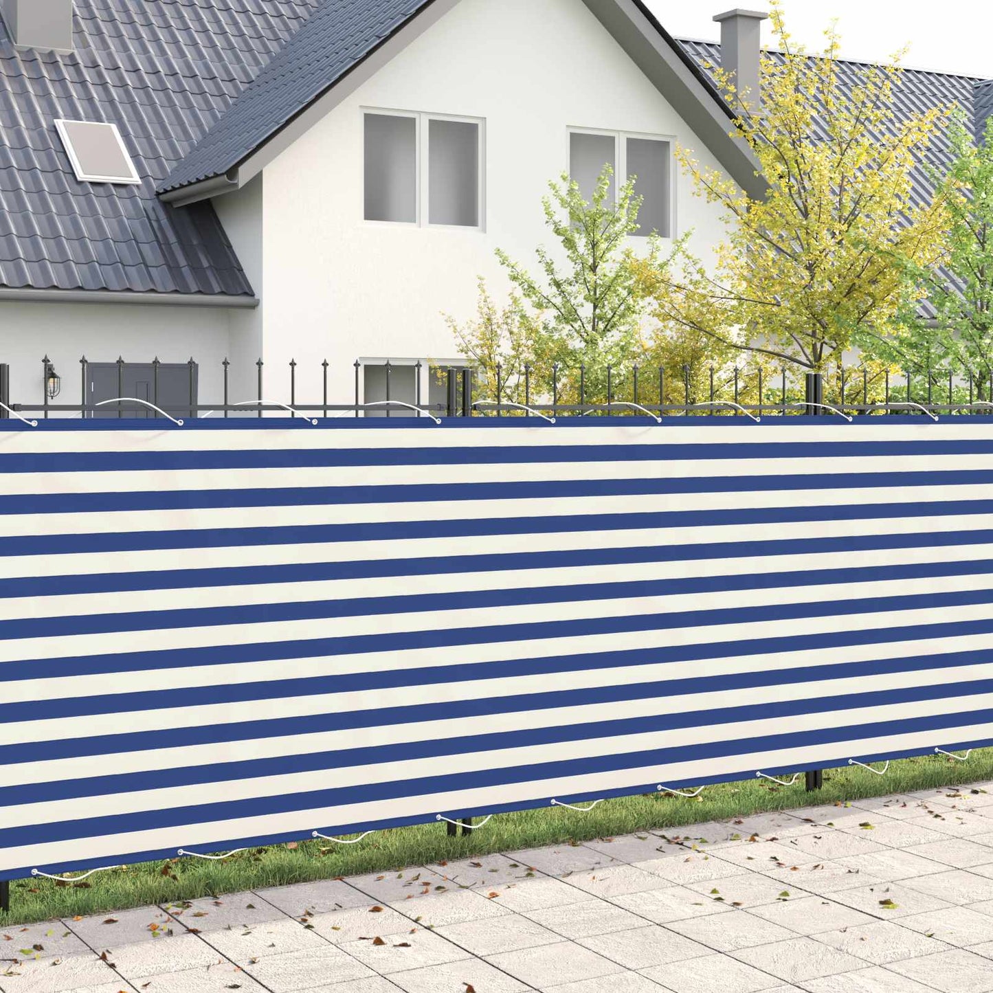 vidaXL Balcony Privacy Screen 200 x 1000 cm Fabric with PU Coated 1