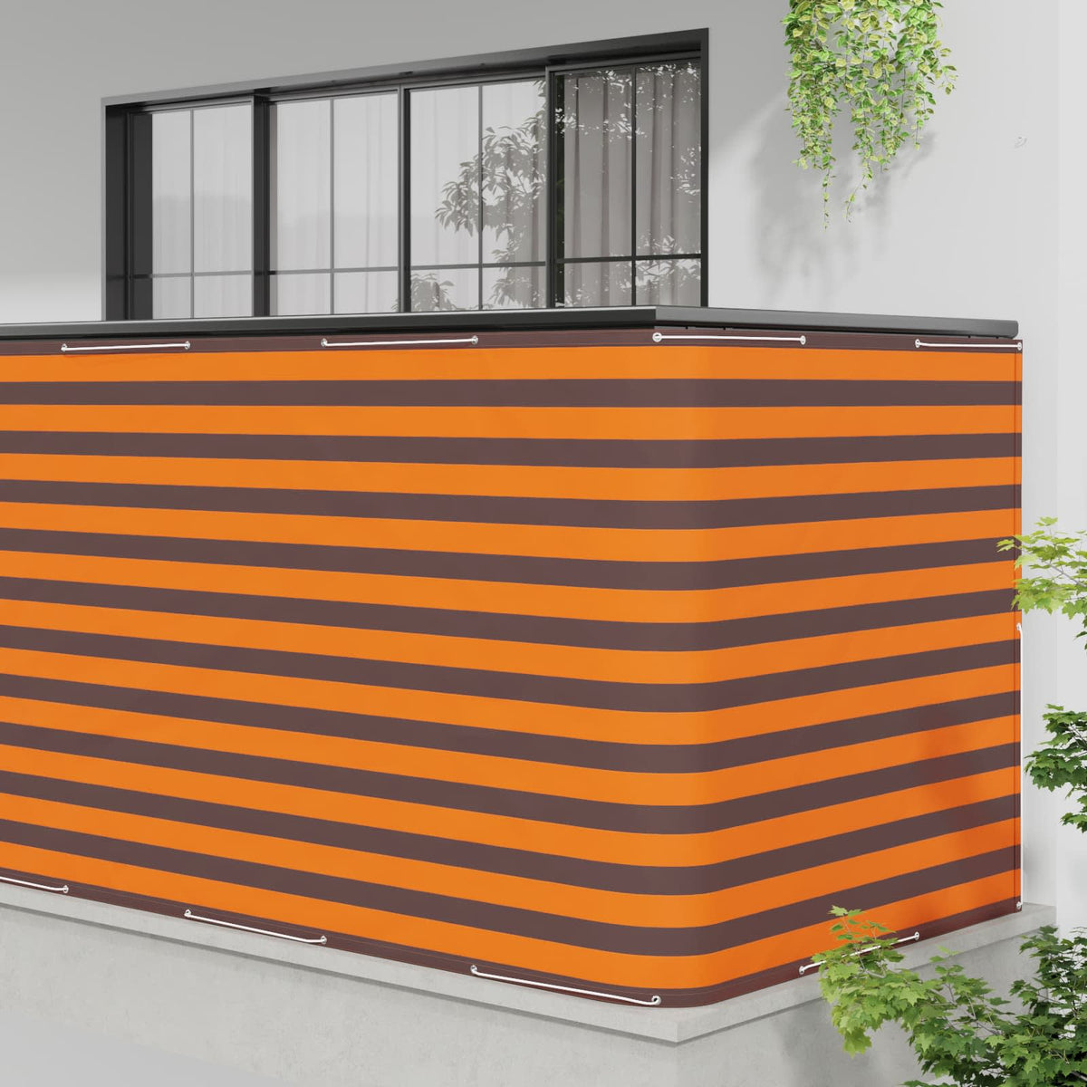 vidaXL Balcony Privacy Screen 150 x 800 cm Fabric with PU Coated 3