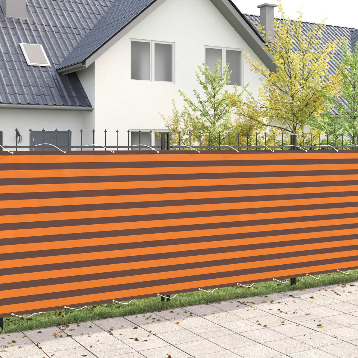 vidaXL Balcony Privacy Screen 150 x 800 cm Fabric with PU Coated 4