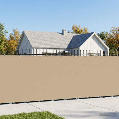 vidaXL Balcony Privacy Screen 180 x 800 cm Fabric with PU Coated Beige 1