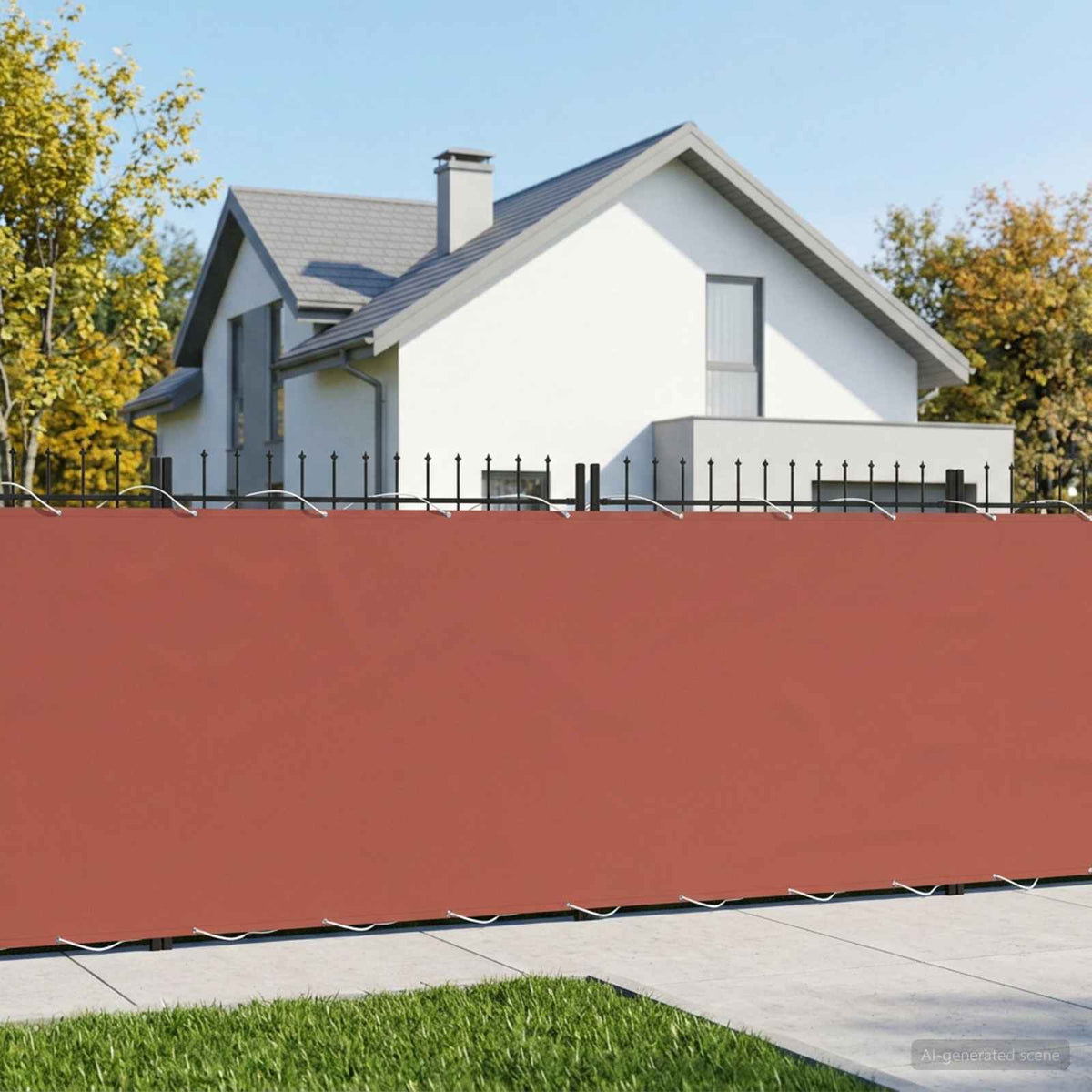 vidaXL Balcony Privacy Screen 150 x 1000 cm Fabric with PU Coated 3