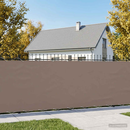 vidaXL Balcony Privacy Screen 150 x 1000 cm Polyester Taupe 4