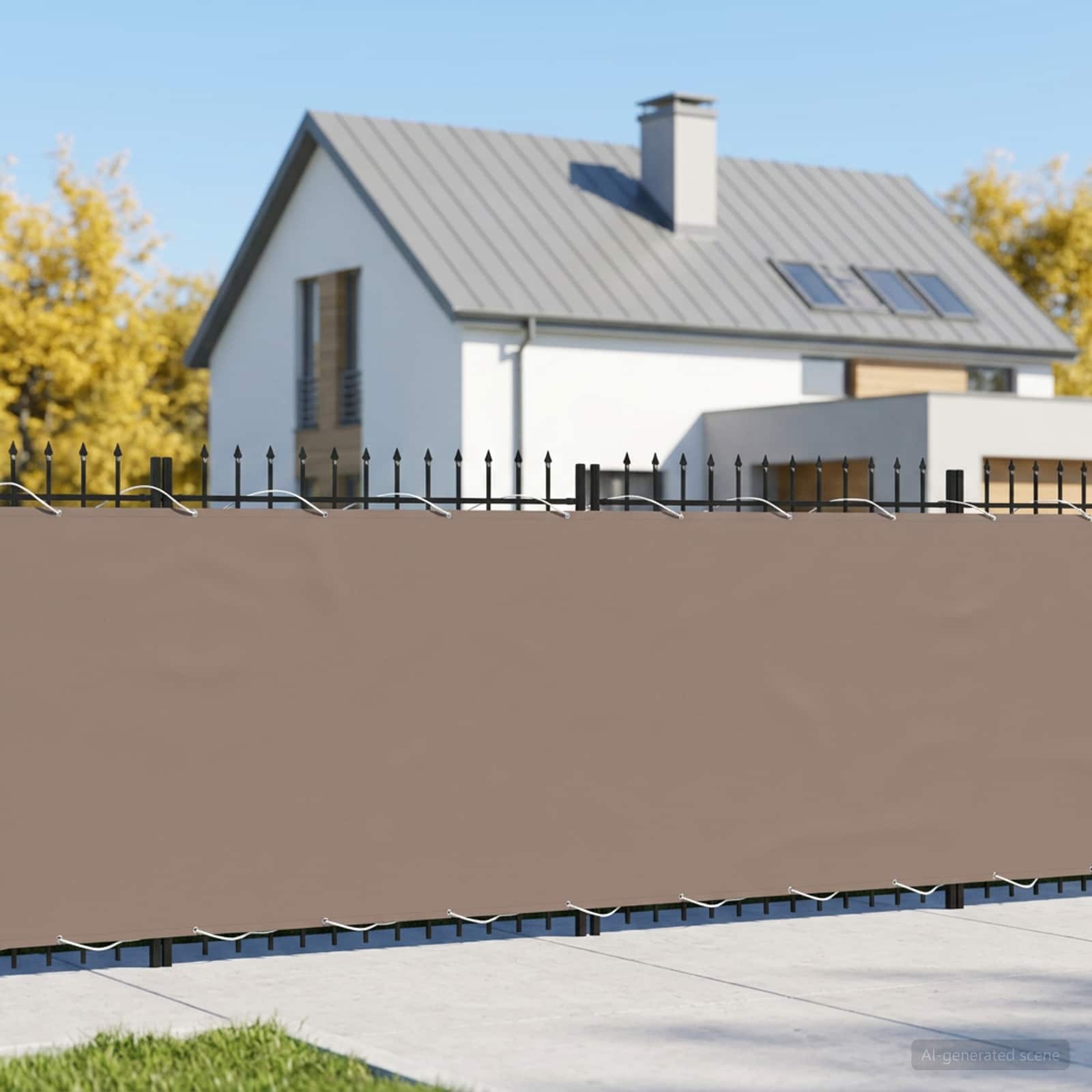 vidaXL Balcony Privacy Screen 180 x 1000 cm Fabric with PU Coated 1