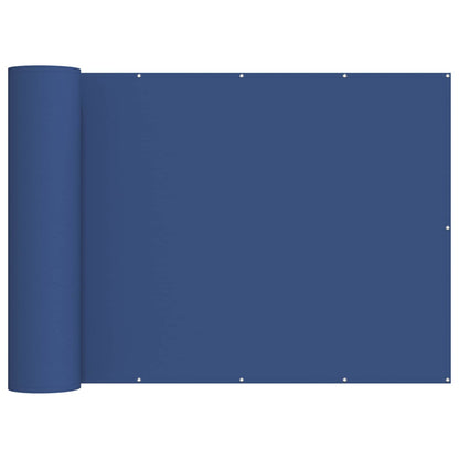 vidaXL Balcony Privacy Screen 200 x 1000 cm Fabric with PU Coated Blue 2