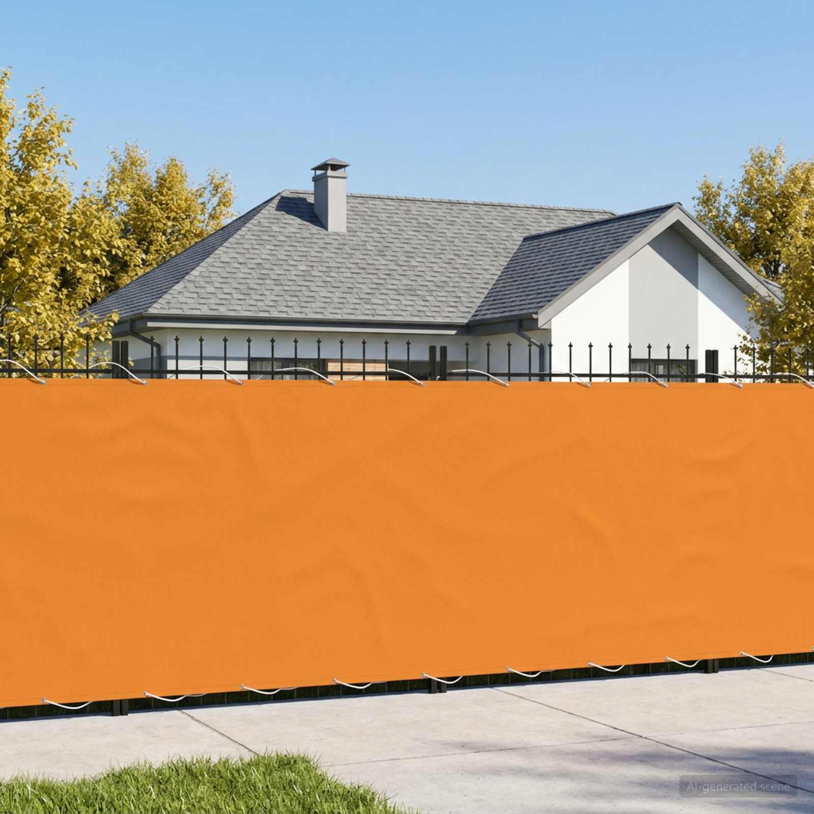 vidaXL Balcony Privacy Screen 200 x 1000 cm Fabric with PU Coated 1