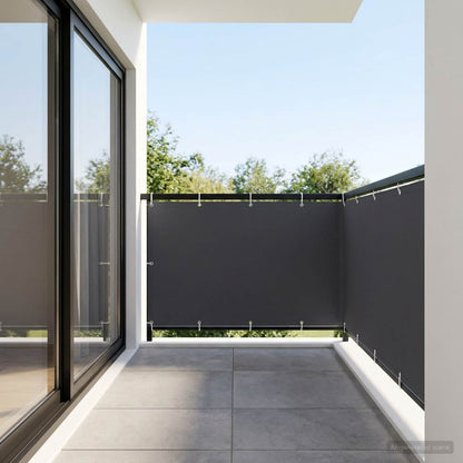 vidaXL Balcony Privacy Screen 150 x 1000 cm Fabric with PU Coated 3
