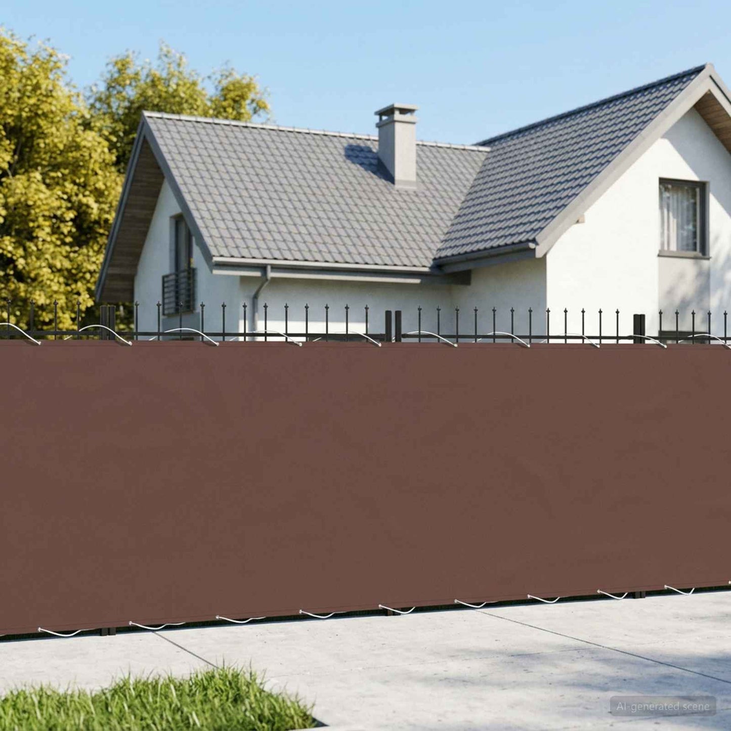 vidaXL Balcony Privacy Screen 200 x 1000 cm Fabric with PU Coated 1