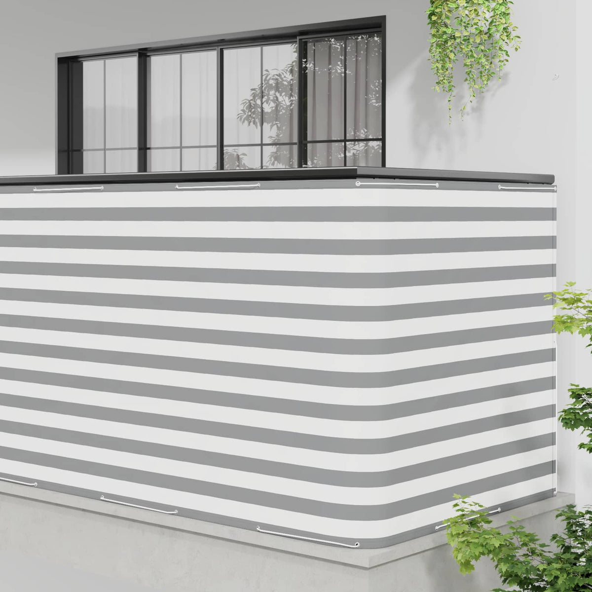 vidaXL Balcony Privacy Screen 150 x 800 cm Fabric with PU Coated 3