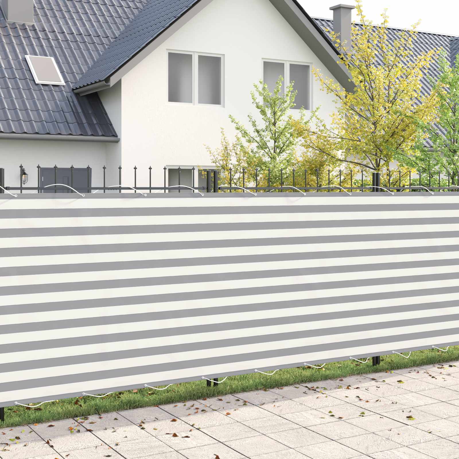 vidaXL Balcony Privacy Screen 200 x 1000 cm Fabric with PU Coated 1
