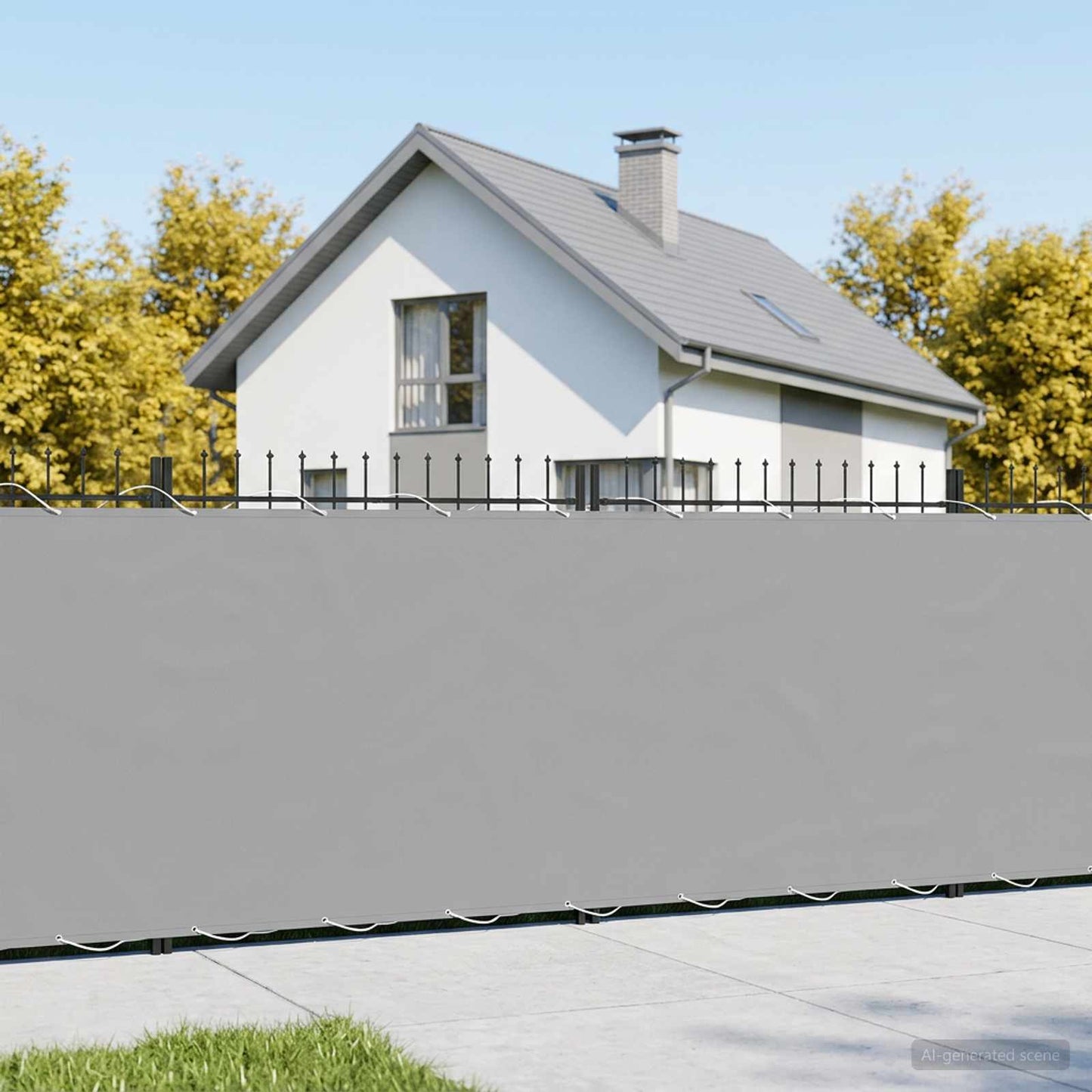 vidaXL Balcony Privacy Screen 1.2 x 15 m Fabric with PU Coated 1