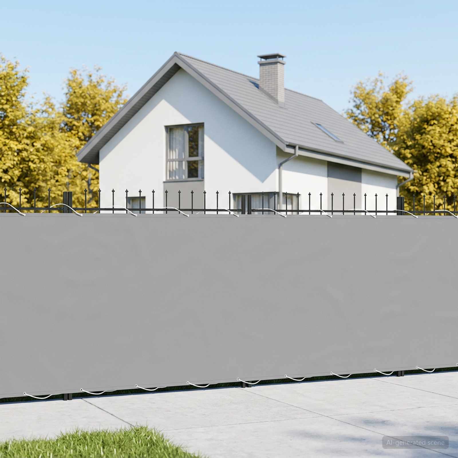 vidaXL Balcony Privacy Screen 1.2 x 15 m Fabric with PU Coated 1
