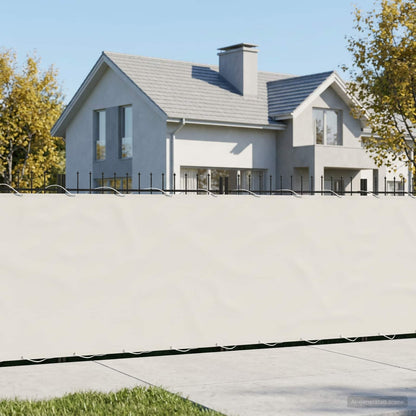 vidaXL Balcony Privacy Screen 1.2 x 15 m Fabric with PU Coated White 1