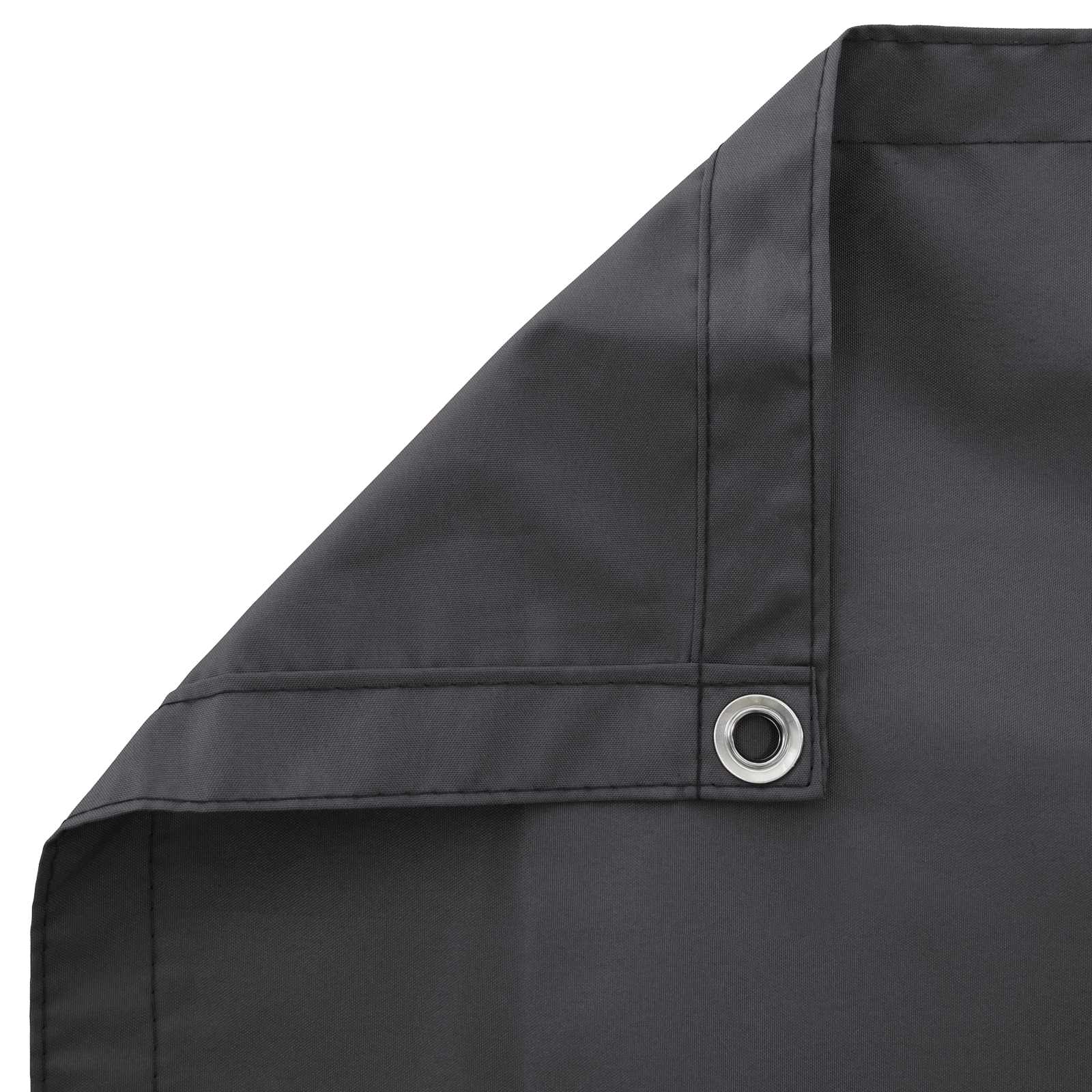 vidaXL Balcony Privacy Screen 1.2 x 15 m Fabric with PU Coated Black 5