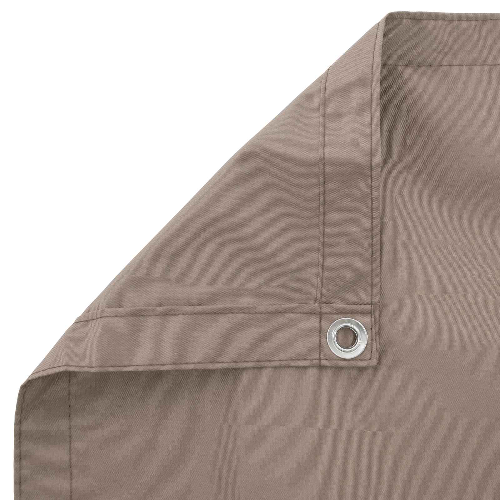 vidaXL Balcony Privacy Screen 1.5 x 15 m Fabric with PU Coated Taupe 5