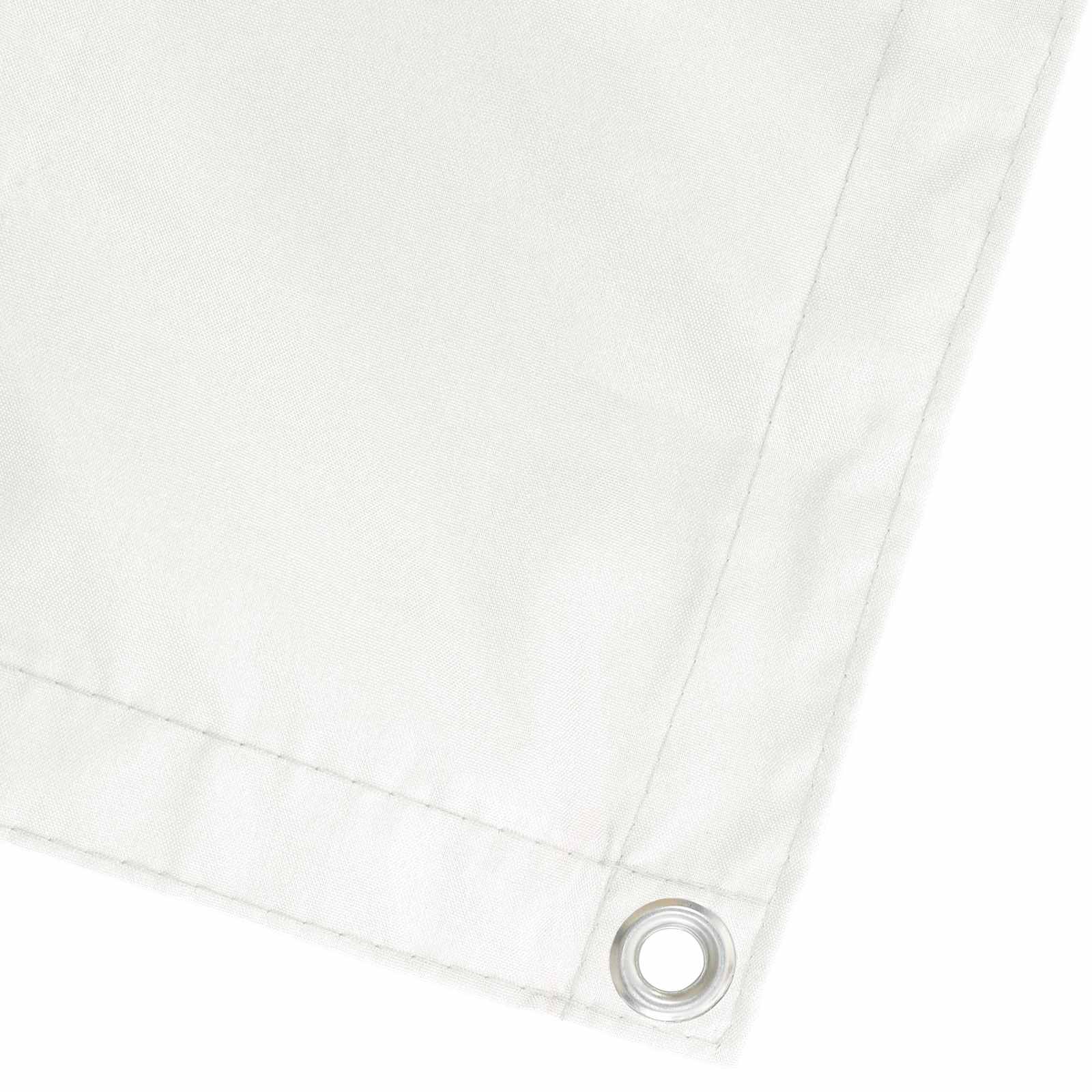 vidaXL Balcony Privacy Screen 1.8 x 15 m Fabric with PU Coated White 3