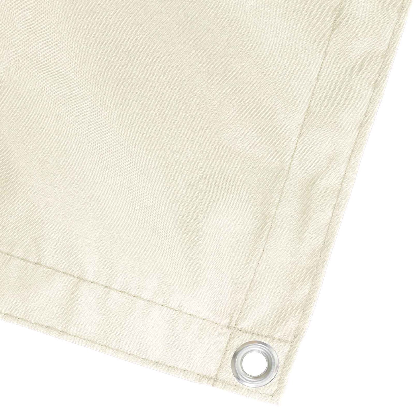 vidaXL Balcony Privacy Screen 1.8 x 15 m Fabric with PU Coated Cream 3